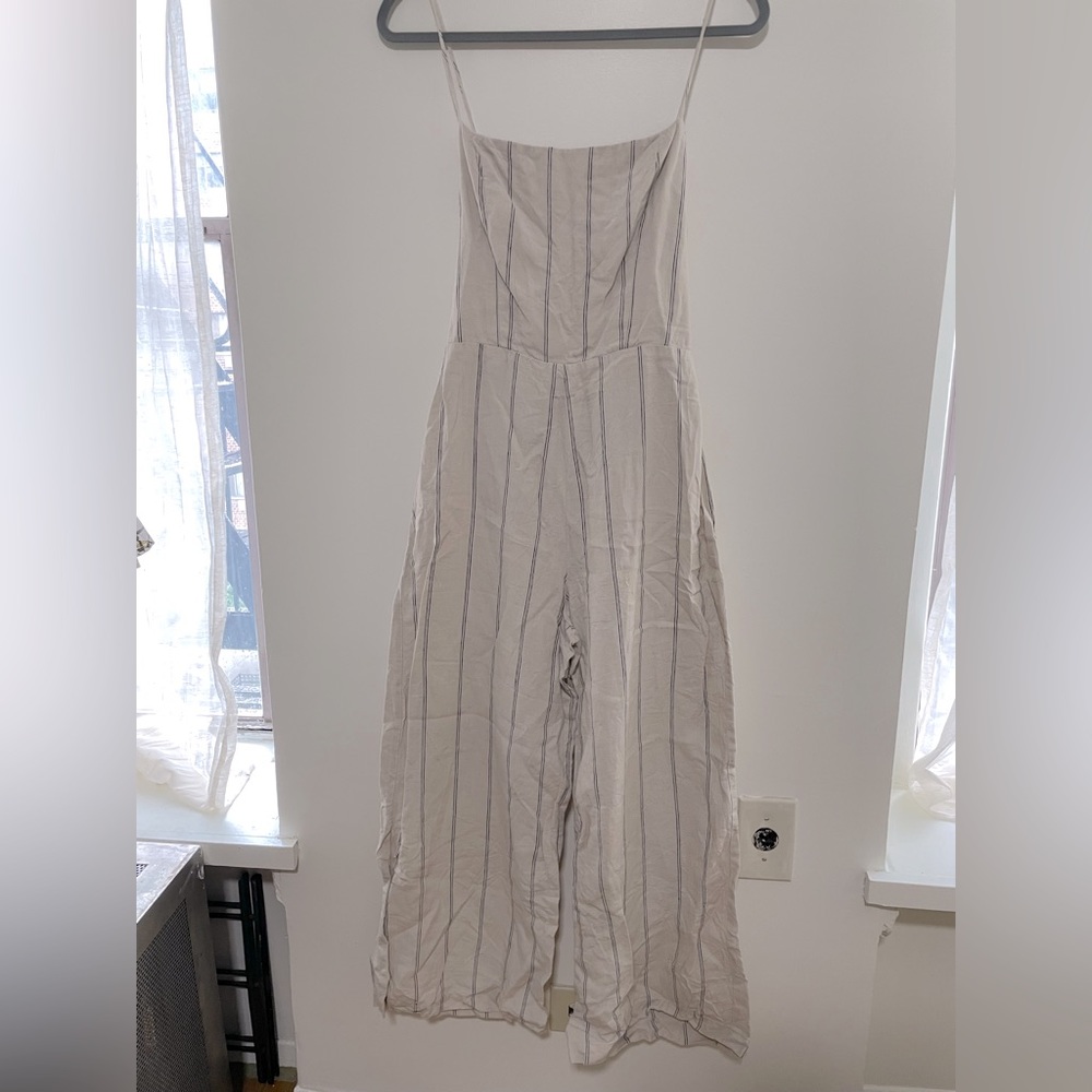 Reformation Jager Linen Striped Jumpsuit - Picture 8 of 11
